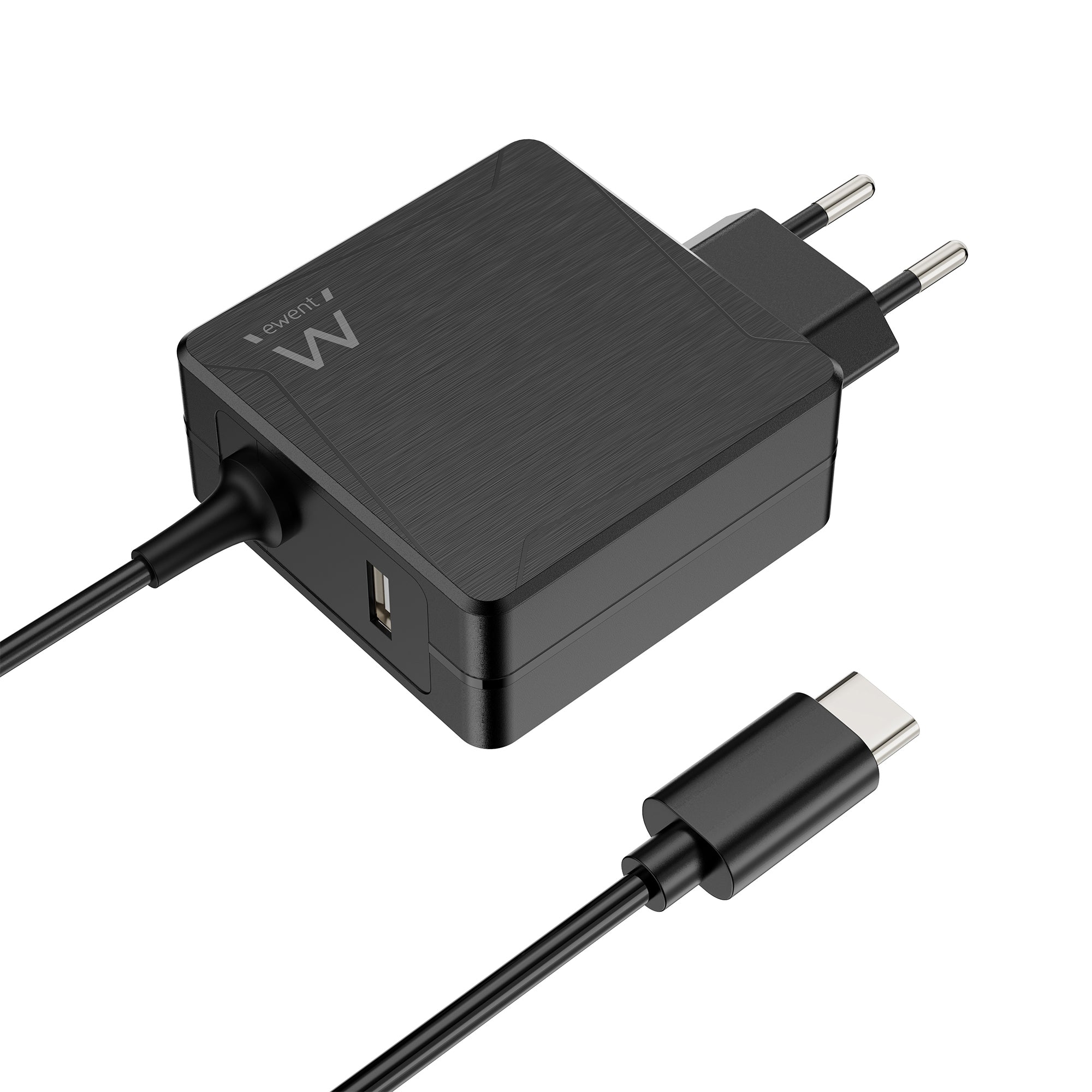 Carregador Ewent USB-CPD 65W + Puerto USB-A